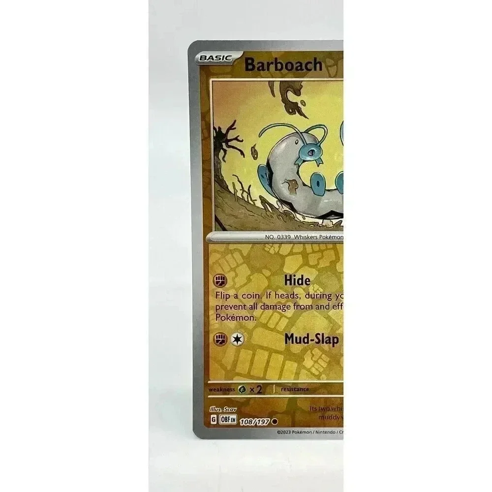 Barboach 108/197 Obsidian Flames Pokemon TCG‎ Reverse Holo Mint Unplayed